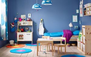 رنگ آبی برای اتاق کودکان