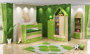 رنگ سبز برای اتاق کودکان