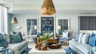 رنگ پذیرایی آبی