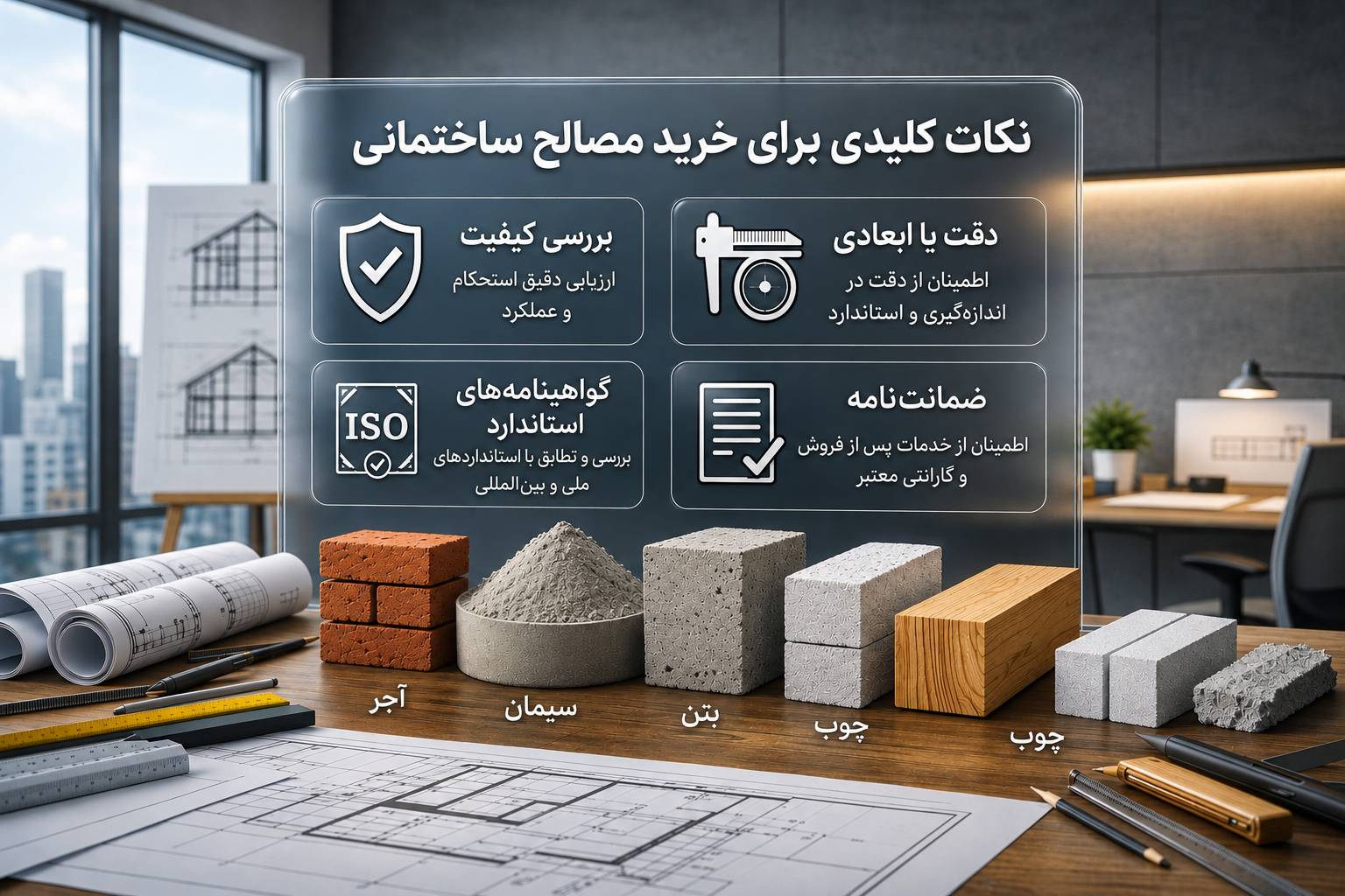  نکات مهم هنگام خرید مصالح ساختمانی