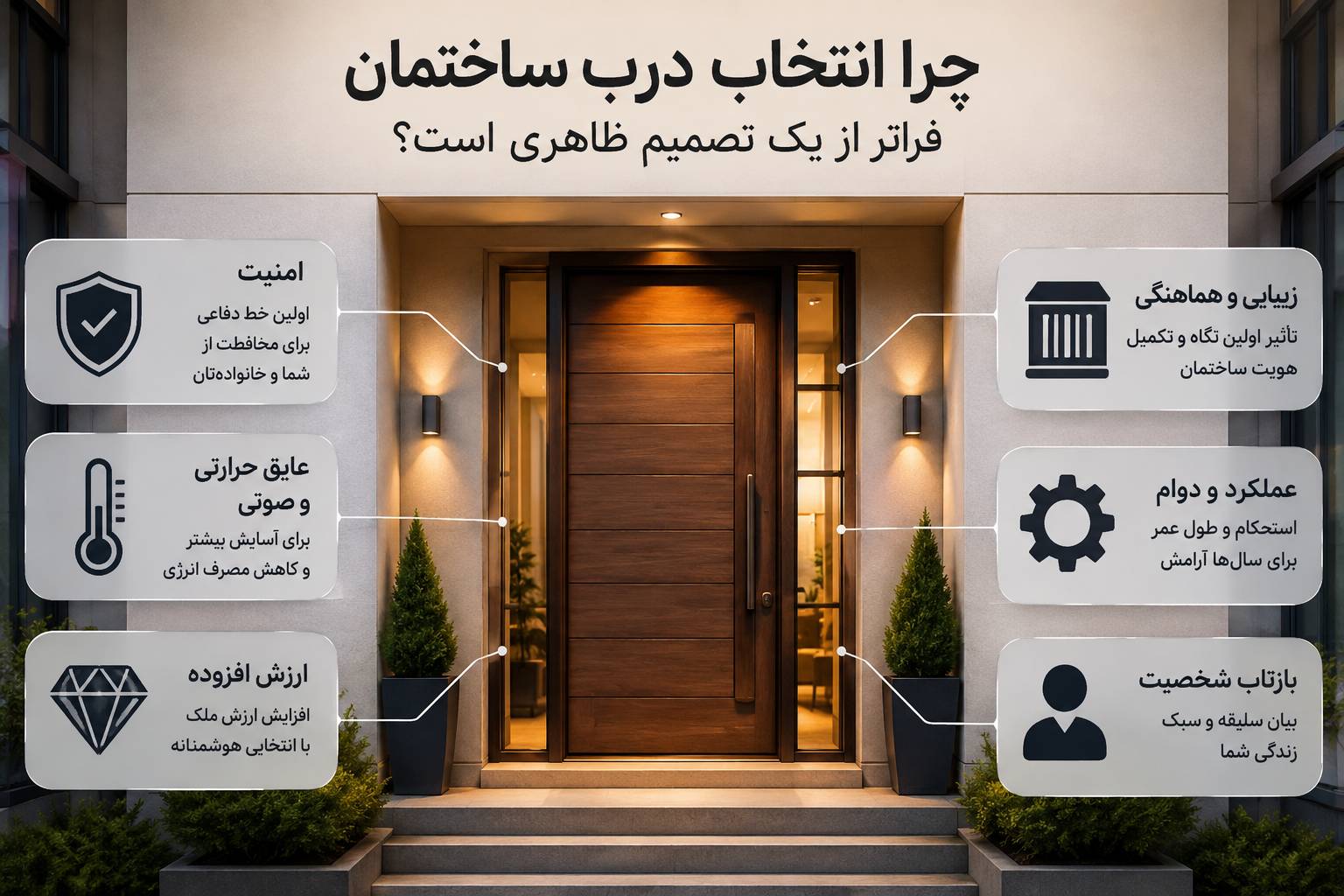 چرا انتخاب درب ساختمان فراتر از یک تصمیم ظاهری است؟