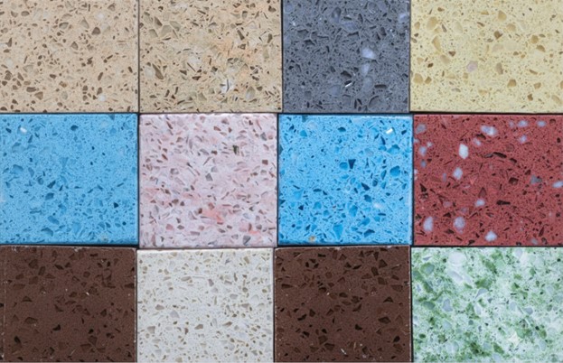 نمونه‌های براق و صیقل‌خورده سنگ گرانیت در رنگ‌های مختلف