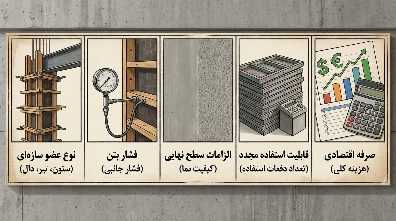انتخاب قالب بر اساس چه مواردی است؟